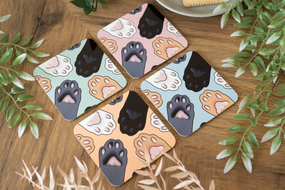 Paws Coaster Set