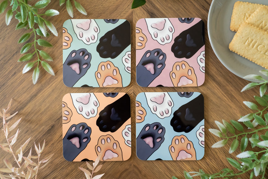 Paws Coaster Set