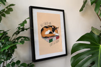Cats & Carbs Art Print