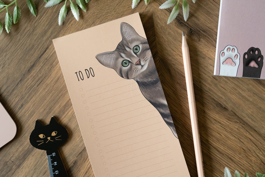 Tabby Cat To Do List Pad