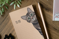 Tabby Cat To Do List Pad
