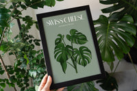 Swiss Cheese Houseplant Art Print