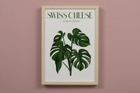 Swiss Cheese Houseplant Art Print