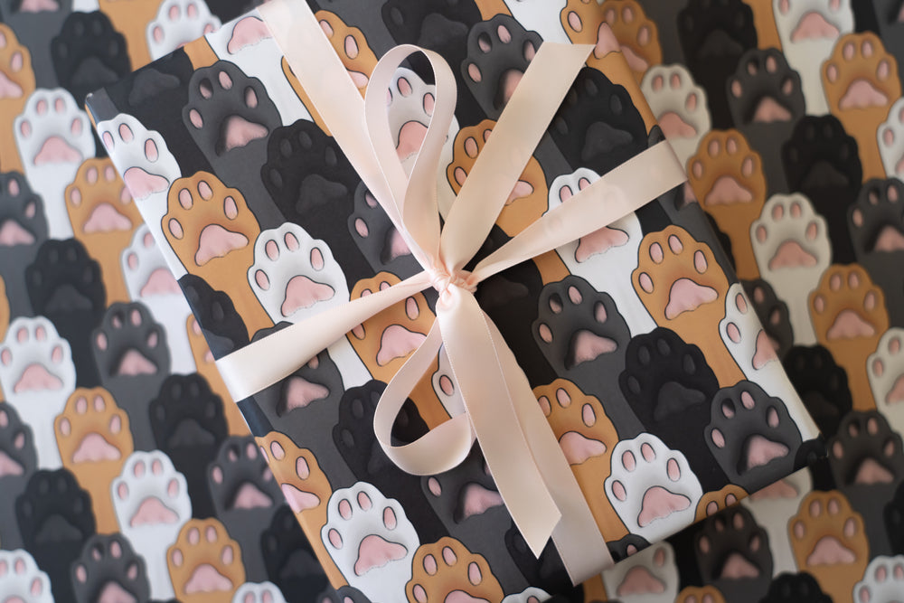Cat Paws Pattern Wrapping Paper