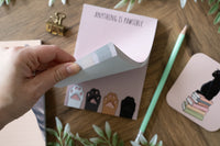 Pink Cat Paws A6 Notepad