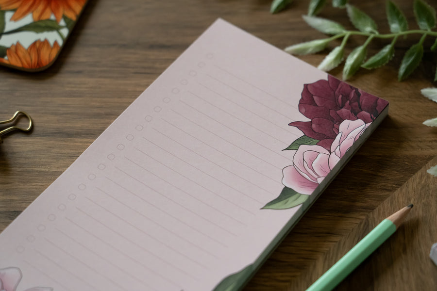 Peony To Do List Pad