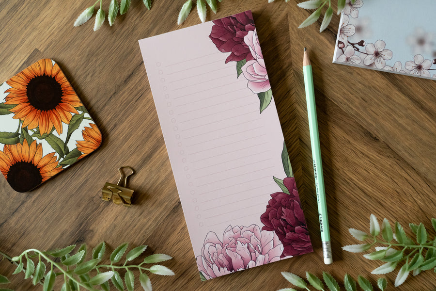 Peony To Do List Pad