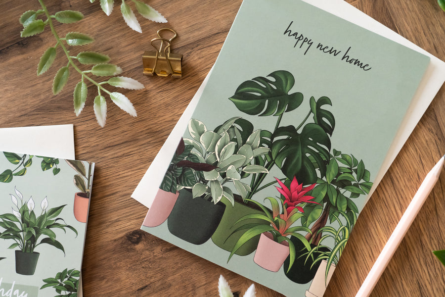 New Home Houseplants Card