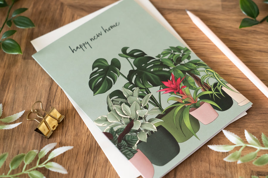New Home Houseplants Card