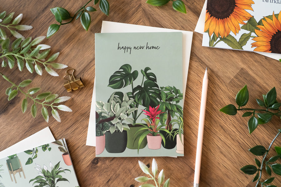 New Home Houseplants Card