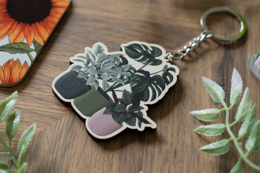 Houseplants Keychain