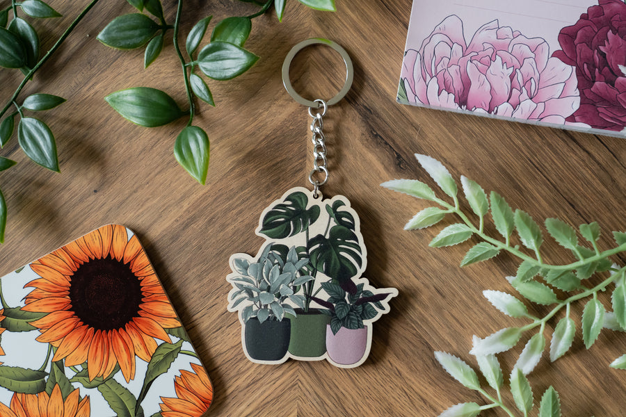 Houseplants Keychain