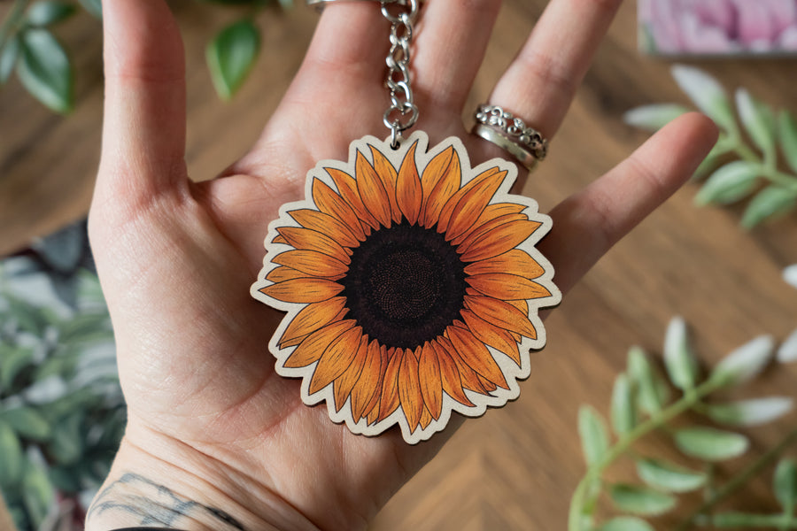 Sunflower Keychain