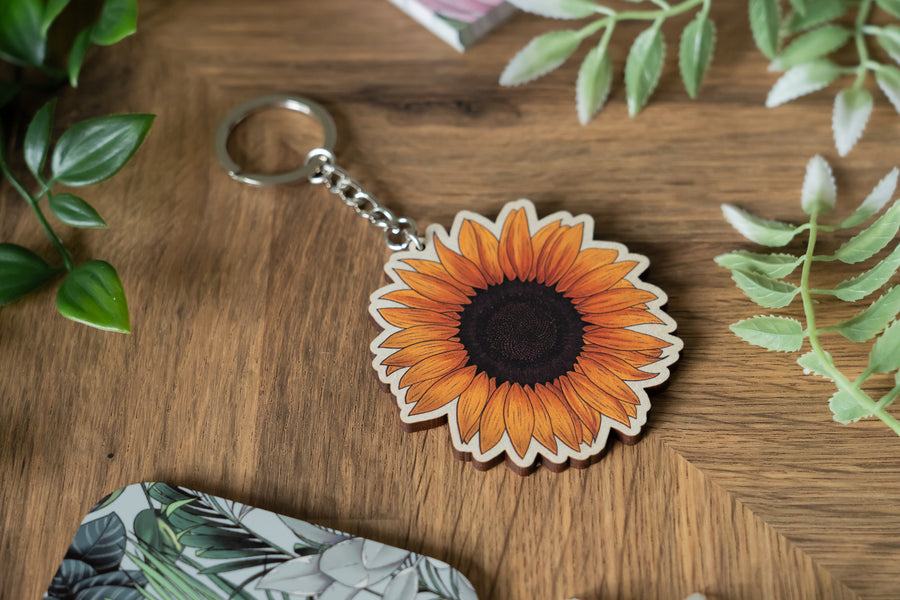 Sunflower Keychain