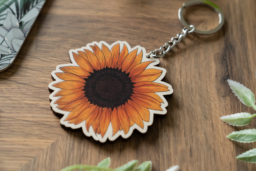 Sunflower Keychain