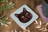 Brown Cat Coaster