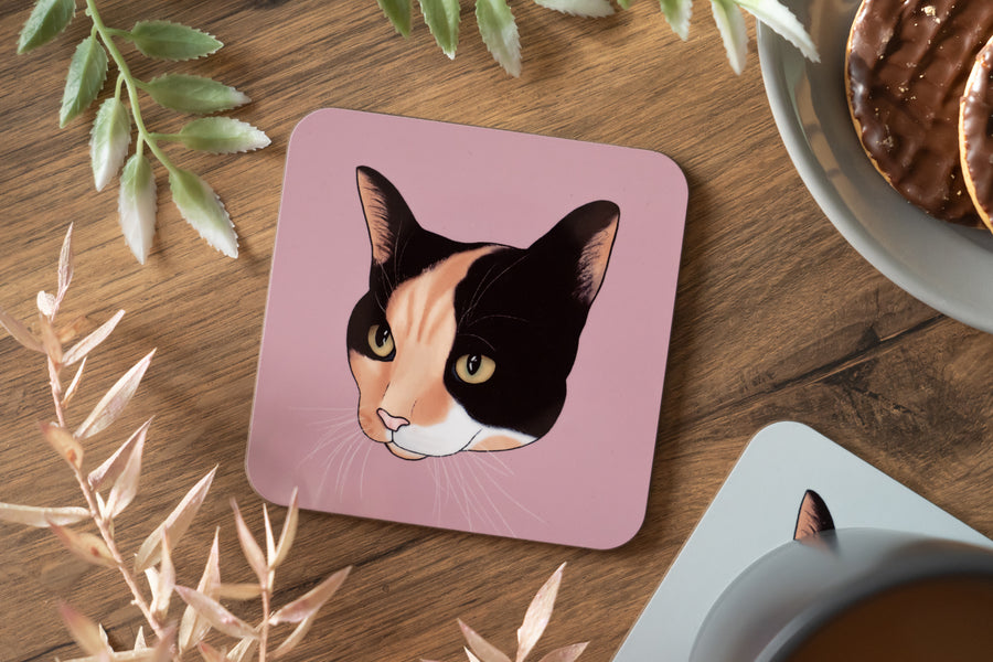 Calico Cat Coaster