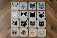 White Cat Coaster