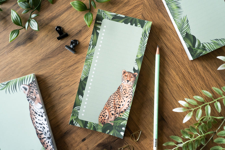 Cheetah To Do List Pad