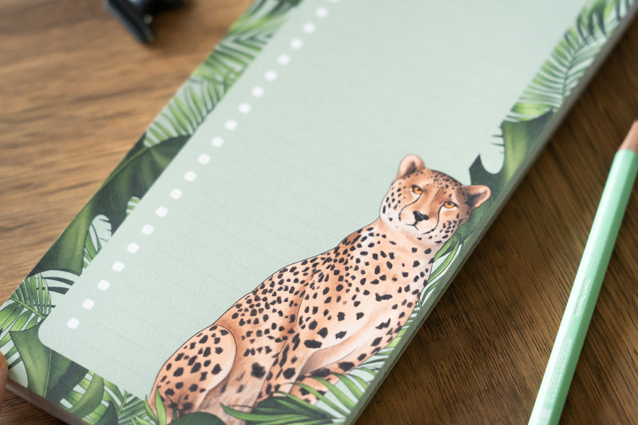 Cheetah To Do List Pad