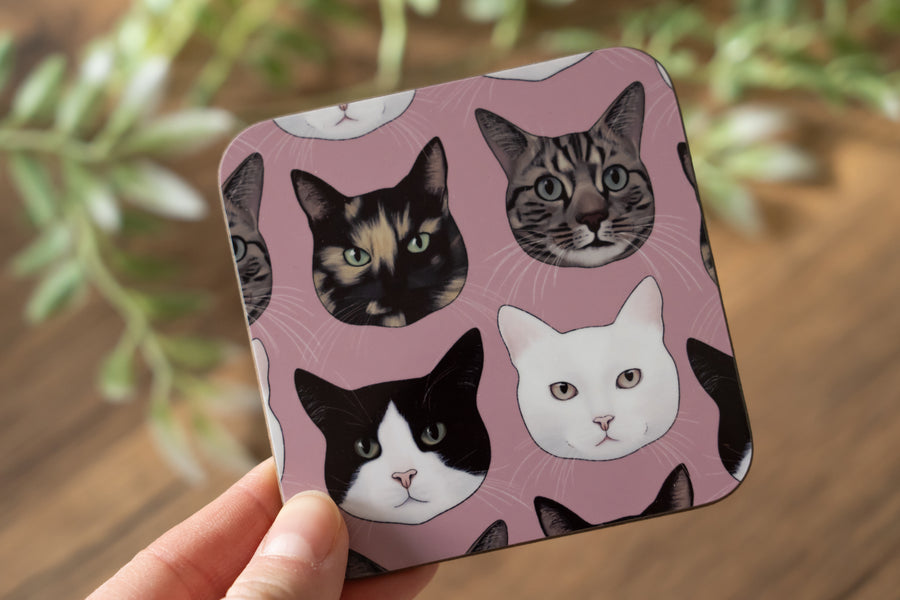 Cats Coaster Set