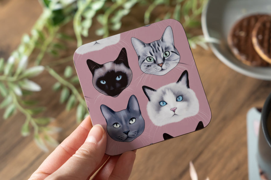 Cats Coaster Set