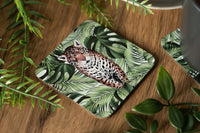 Jaguar and Leaves Coaster