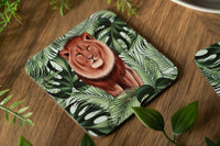 Lion and Leaves Coaster