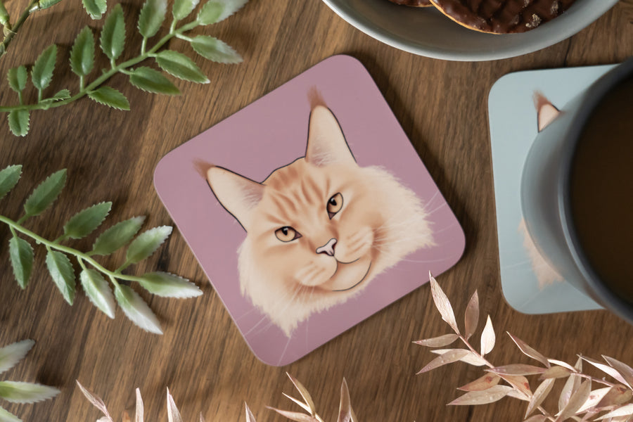 Maine Coon Cat Coaster