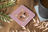 Orange Cat Coaster