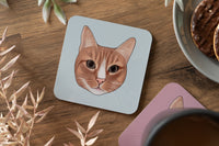 Orange Cat Coaster