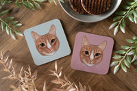 Orange Cat Coaster