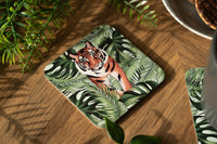 Tiger and Leaves Coaster