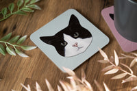 Black & White Cat Coaster