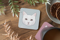 White Cat Coaster