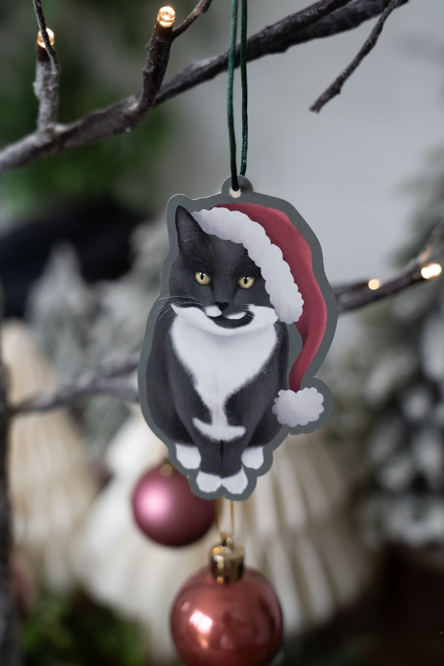 Christmas Cats Gift Wrap & Tags Set