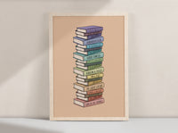 Cat Book Puns Art Print