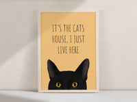 It's The Cats House Art Print