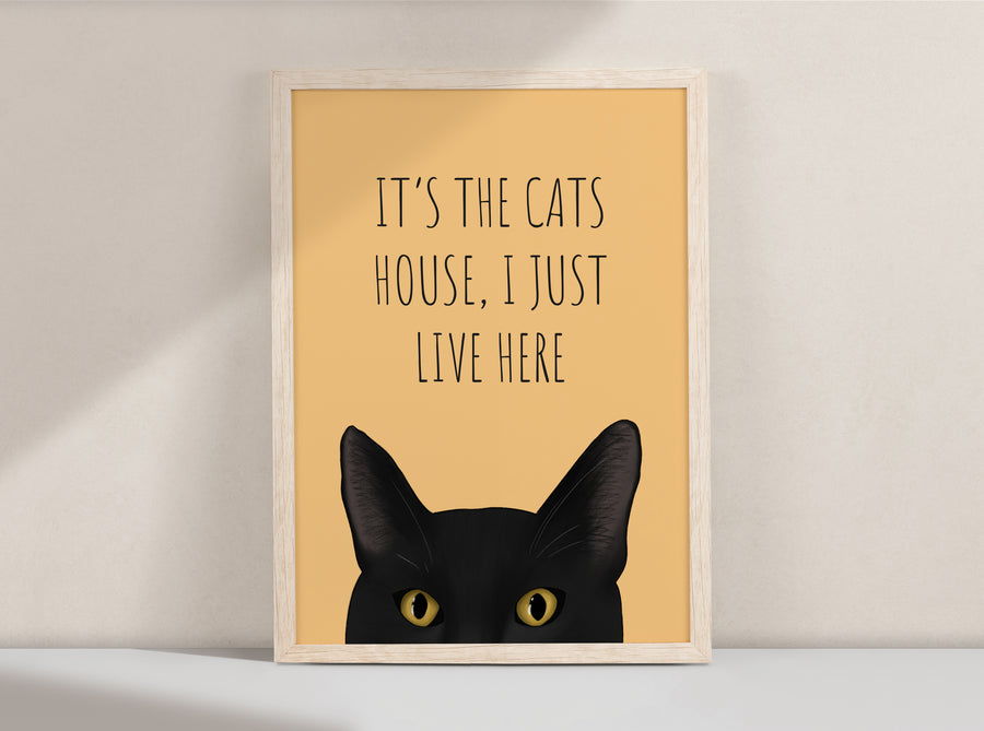 It's The Cats House Art Print