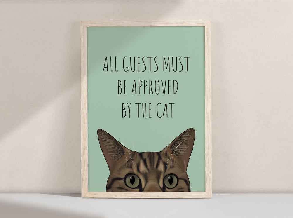 Approved By The Cat Art Print