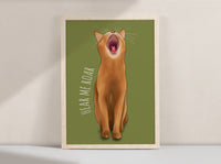 Roar Cat Art Print