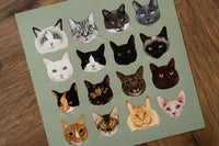 Types of Cats Art Print