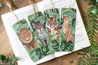 Big Cats & Leaves Bookmark Set