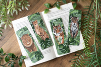 Big Cats & Leaves Bookmark Set