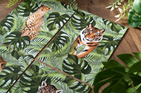 Tiger and Leaves Print