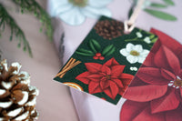 Botanical Christmas Green Gift Tags