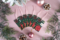Botanical Christmas Green Gift Tags