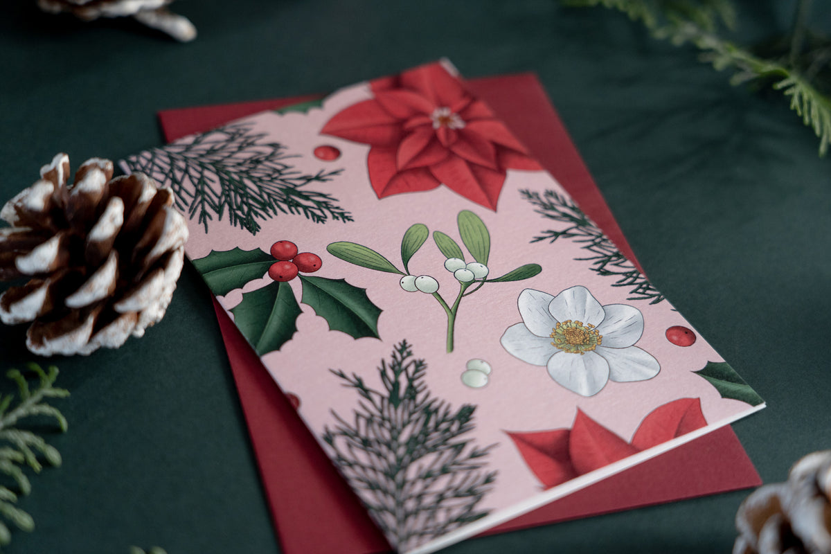 Christmas Pattern Set of Cards