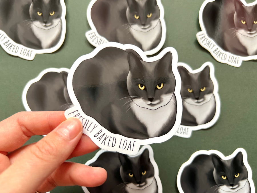 Freshly Baked Loaf Cat Sticker
