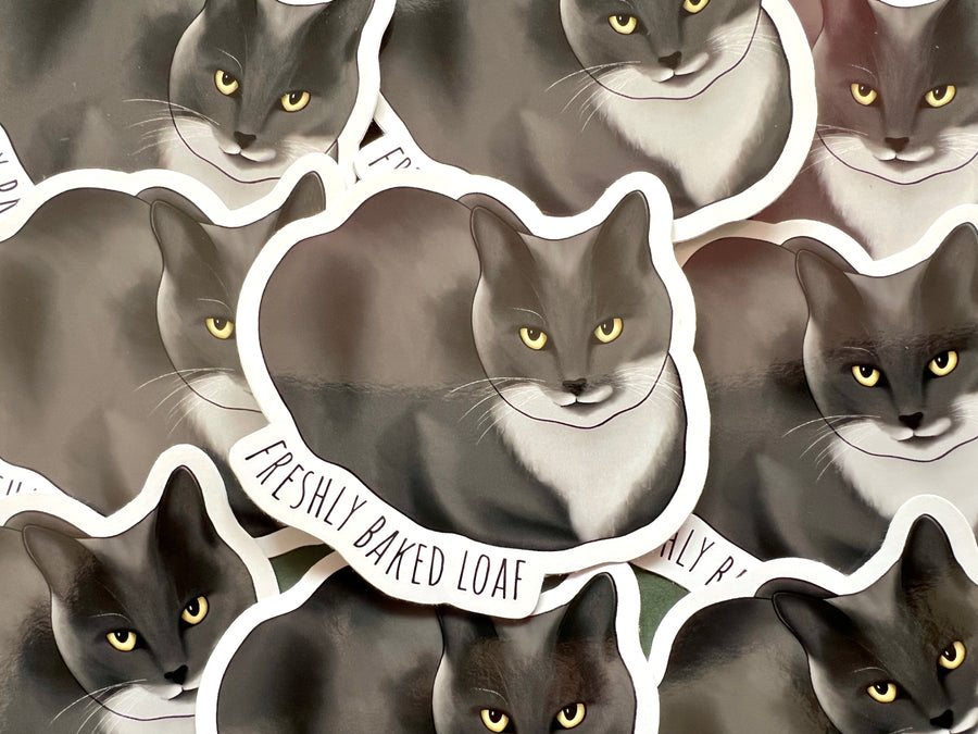 Freshly Baked Loaf Cat Sticker